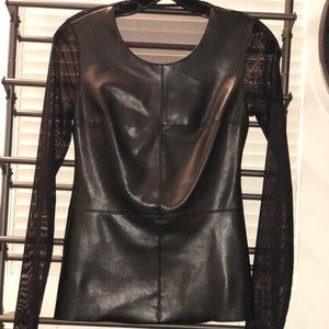 Bailey 44 pleather and sheer size S